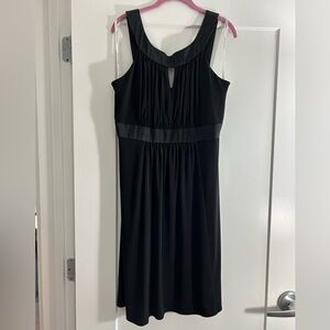 David's Bridal Black Midi Dress